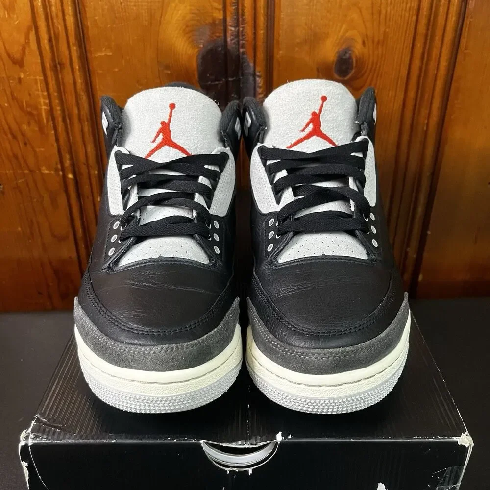 Air Jordan 3 Retro OG Rare Air Size 9.5 Men (IB898967-004) Black / Red / Blue
